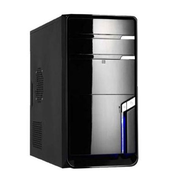 Picture of PCnet Piano Black 2BAY 500W Micro ATX USB/AUDIO