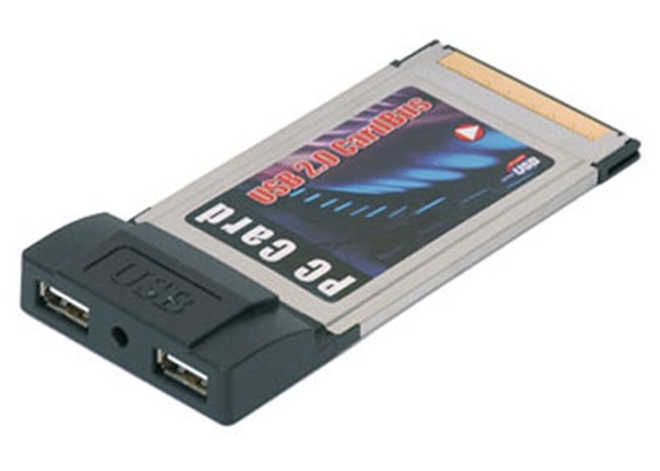 Picture of PCMCIA 2 Port USB 2.0 Cardbus