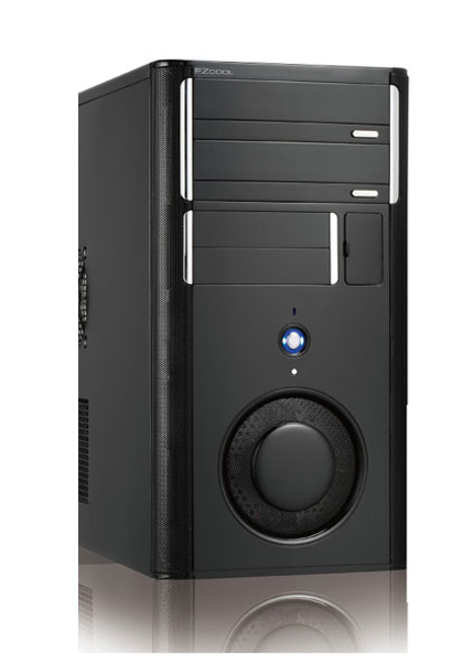Picture of EZ Cool Piano Black Mid Tower Case  with 500Watt PSU