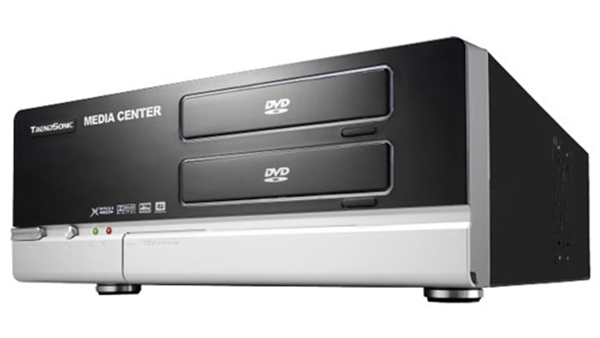 Picture of Media Center Case Black/Silver with 500w PSU+Front Audio-USB