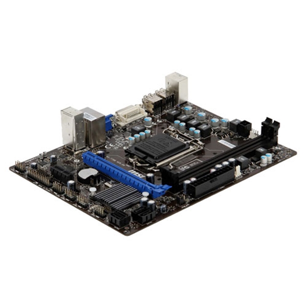 Picture of msi H61M-P20 (G3) Socket 1155 DVI VGA 8 Channel Audio mATX Motherboard