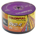 Picture of Colourfull DVD-R DVD 8X 4.7GB 120min Blank Media Disc