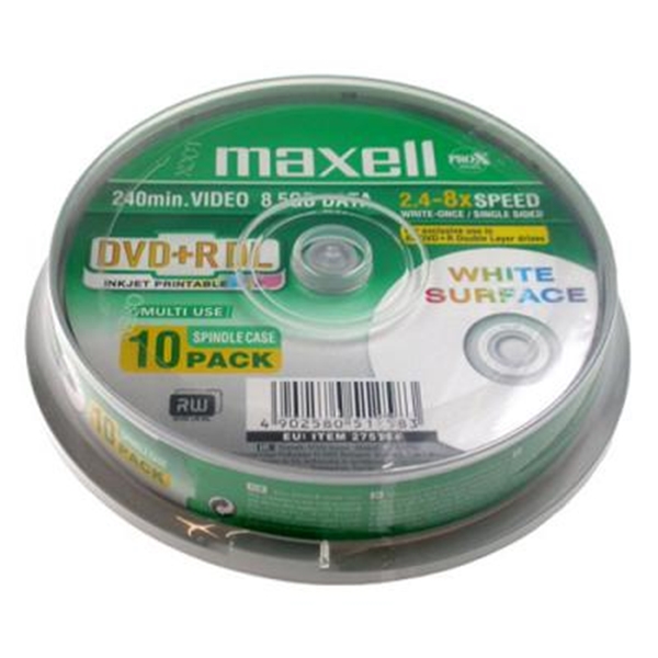 Picture of Maxell Dual Layer 8x Printable DVD+R