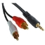 Picture of Phono to 3.5mm Stereo Jack Cable 5m
