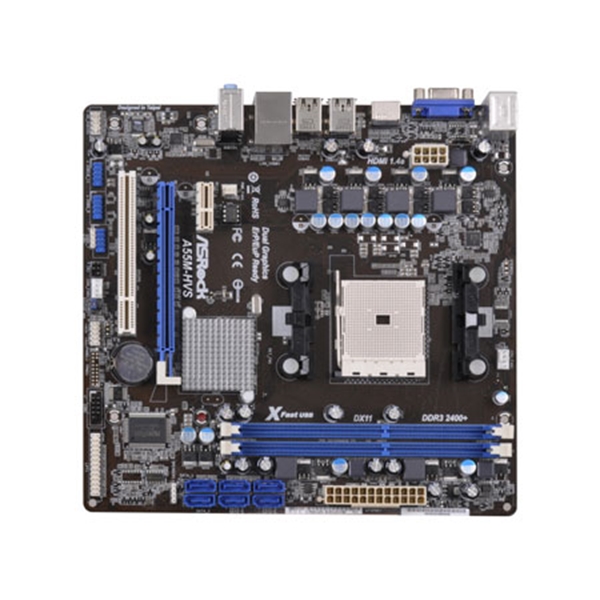 Picture of Asrock motherboard FM1 A55M-HVS mATX