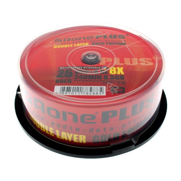Picture of Aone DVD+R 8X Dual Layer Printable 25 Pack