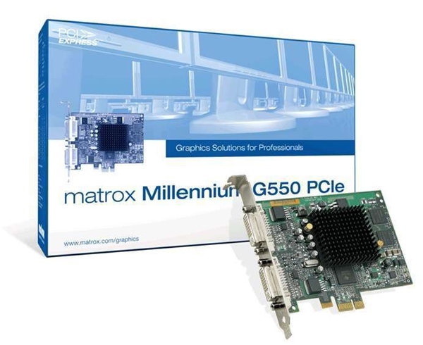 Picture of Matrox G55-MDDE32F G550 PCIe Graphic Card 32MB