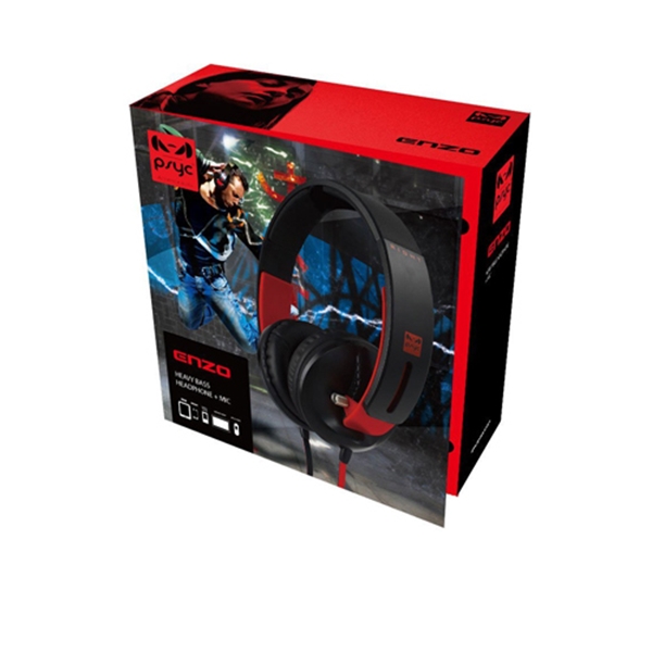 Picture of PSYC ENZO Deep Base Headphones with In-line Mic