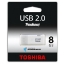 Picture of Toshiba 8GB USB 2.0 Memory Pen, Transmemory Hayabusa, White
