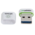 Picture of Mushkin 8GB USB 3.0 Memory Pen, Atom Series, Nano Size, White-Green