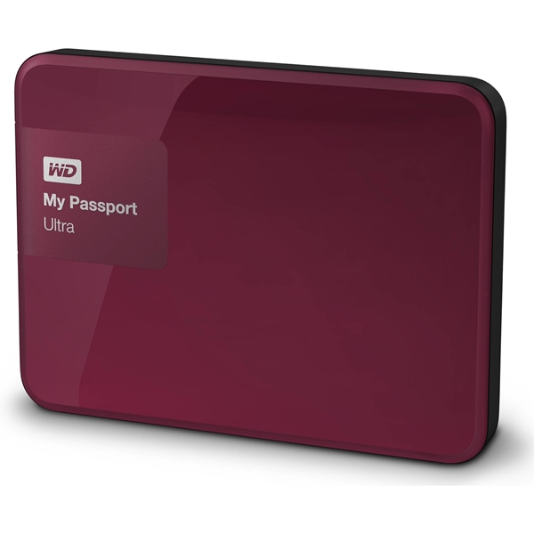 Picture of Western Digital My Passport Ultra 1TB, Portable hard drive, Berry