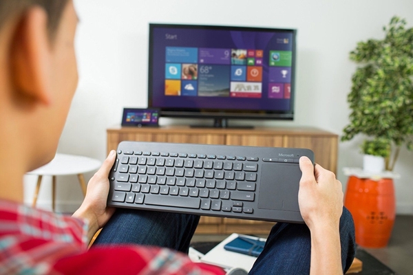 Picture of Microsoft All-in-One Media Keyboard with Integrated Track Pad