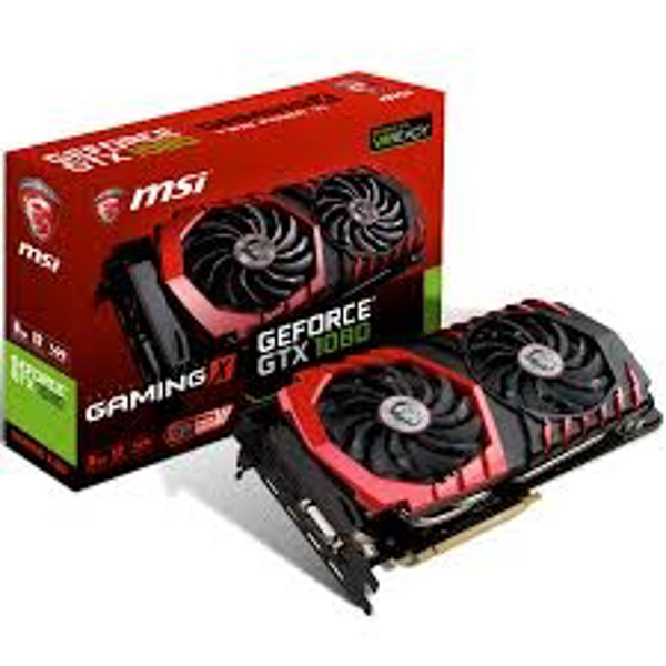 Picture of MSI GeForce GTX 1080 GAMING X 8GB GDDR5X 2560 Core VR Ready Graphics Card with Twin Frozr VI + RGB LEDs