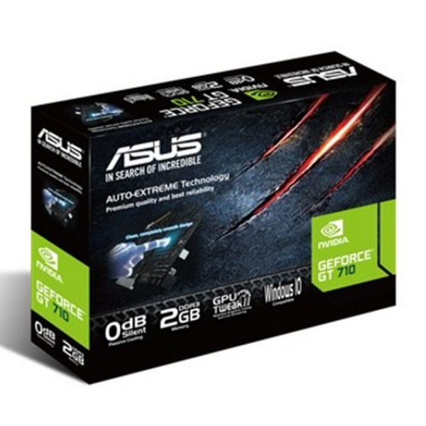 Picture of Asus GT710, 2GB DDR5, PCIe2, VGA, DVI, HDMI, GPU Tweak II, Silent, Low Profile