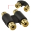 Picture of Phono to phono Coupler female to female Gold