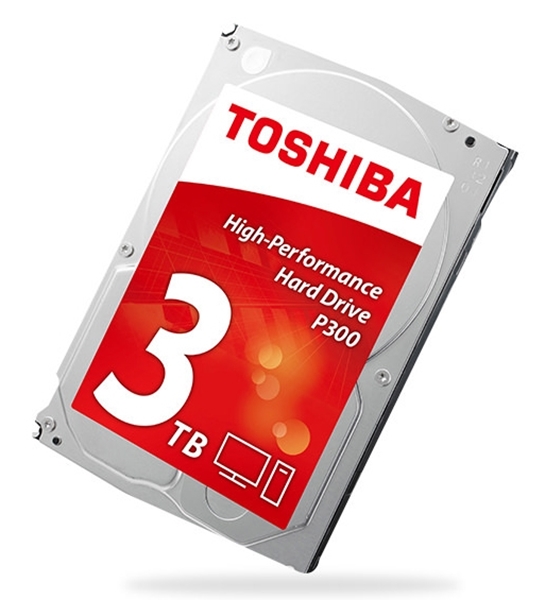 Picture of Toshiba 3.5", 3TB, SATA3, P300 Hard Drive, 7200RPM, 64MB Cache