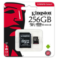 Kingston 256GB Canvas Select Micro SDXC Card with SD Adapter, Class 10