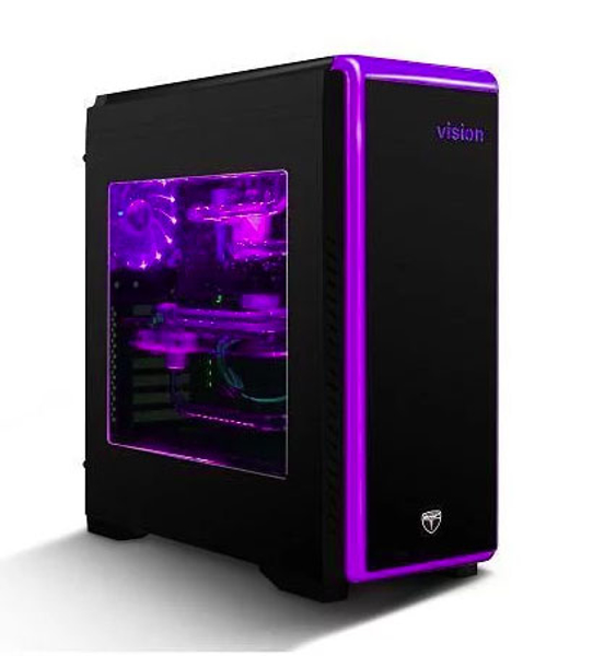 AvP Vision LED Black Mid Tower Case