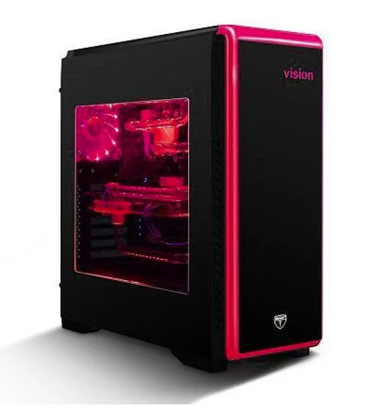 AvP Vision LED Black Mid Tower Case