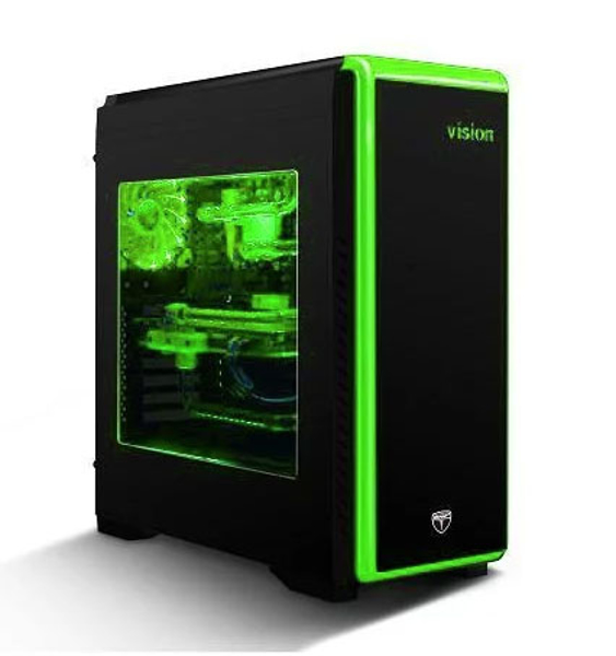 AvP Vision LED Black Mid Tower Case