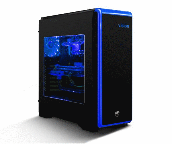 AvP Vision LED Black Mid Tower Case