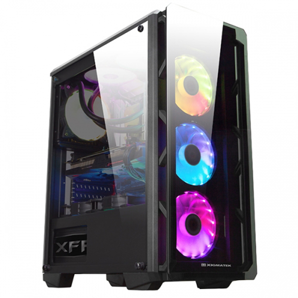 Xigmatek Astro RGB Gunmetal Grey Mid Tower Case