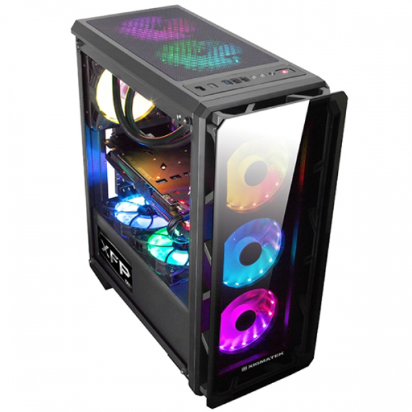 Xigmatek Astro RGB Gunmetal Grey Mid Tower Case