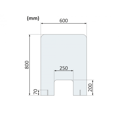 Sneeze Guard ideal for reception and cashier areas	