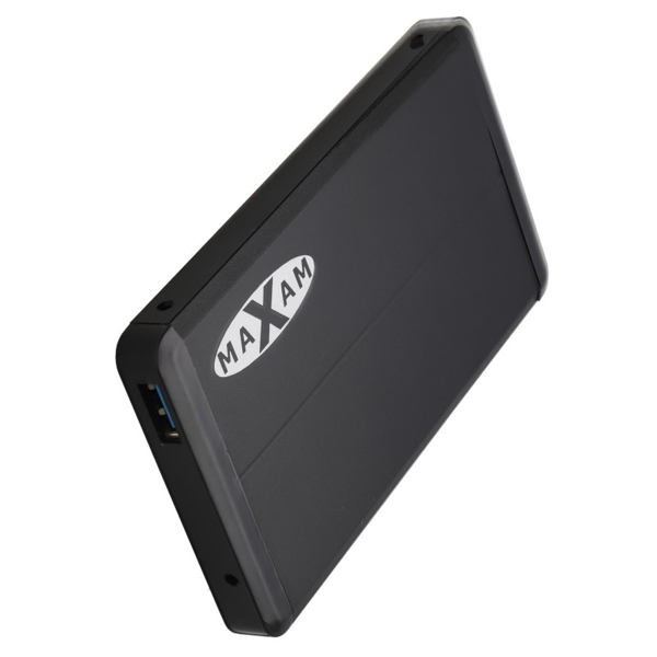 Picture of Maxam USB 3.0 Aluminium 2.5'' SATA External Hard Drive Enclosure - Black
