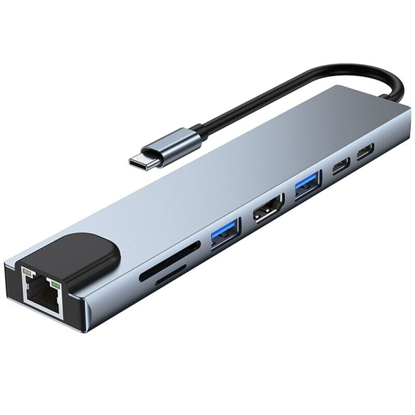 USB-C to 4K HDMI, USB-A, Ethernet, PD Charging