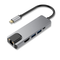 Picture of USB C Hub 5 In 1 Type C 3.1 To 4K HDMI Adapter with RJ45