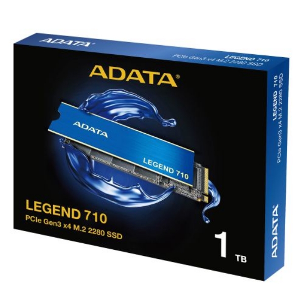 Picture of ADATA 1TB Legend 710 M.2 NVMe Gen3 SSD, M.2 2280, PCIe 3.0, 3D NAND, R/W 2400/1800 MB/s