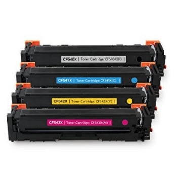 Picture of HP Compatible 203X High Capacity 4 Colour Toner Cartridge Multipack (CF540X/ CF541X/ CF542X/ CF543X)