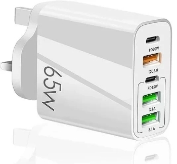 Picture of USB c  5 Port USB 65W Type-C PD Charger PD + QC3.0 + 2.4A