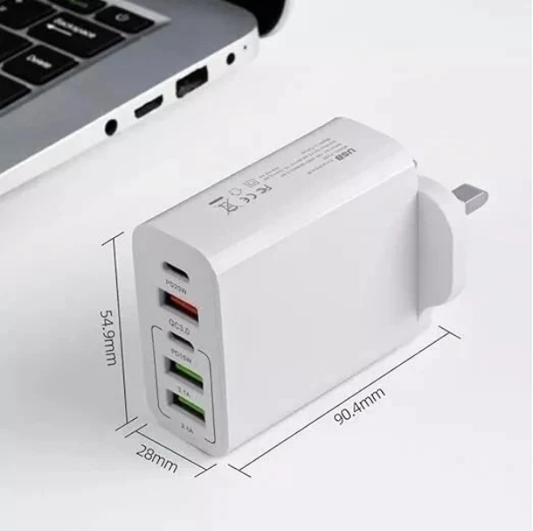 Picture of USB c  5 Port USB 65W Type-C PD Charger PD + QC3.0 + 2.4A