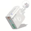 Picture of 8-in-1 Fast Charging Power Adapter with QC3.0 & USB-C, 4-Port Compact Travel Charger