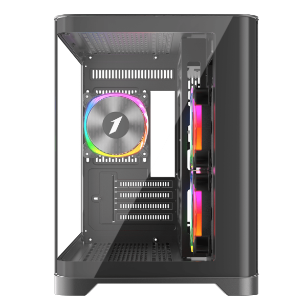 Picture of 1st Player UV6 Micro ATX Black Case with 3 RGB Fans