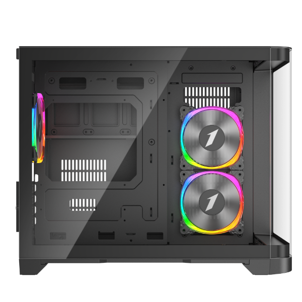 Picture of 1st Player UV6 Micro ATX Black Case with 3 RGB Fans