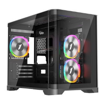 Picture of 1st Player UV6 Micro ATX Black Case with 3 RGB Fans