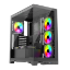 Picture of 1st Player MIKU Mi8 Black Mid Tower Case with 7 x ARGB Fans