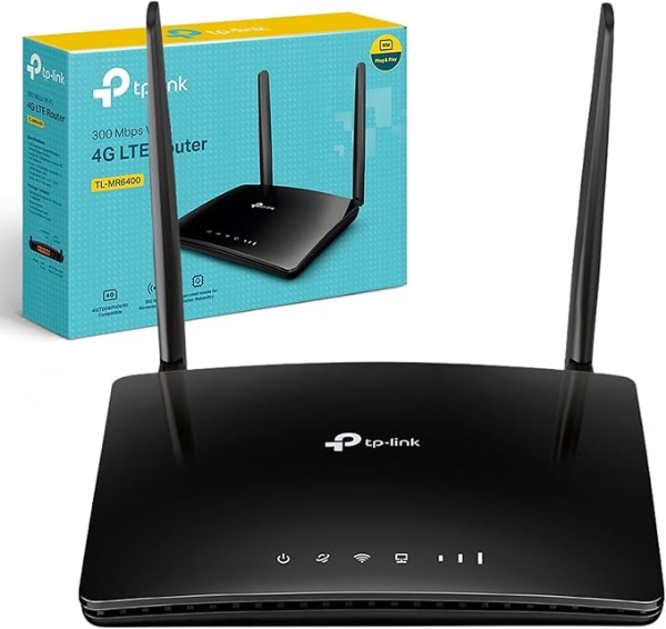 Picture of TP-Link TL-MR6400 WiFi 4 3G/4G LTE Cat 4 Router w/ Embedded SIM Slot (300Mbps N)