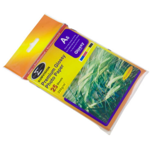 Picture of A6 Photo Gloss Paper 200gsm 6x4 (25 sheets)