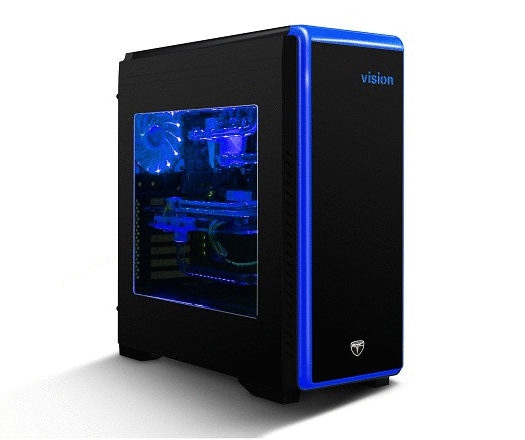 AvP Vision LED Black Mid Tower Case